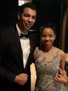 Sashani Nichole and Jason on set filming a movie scene.