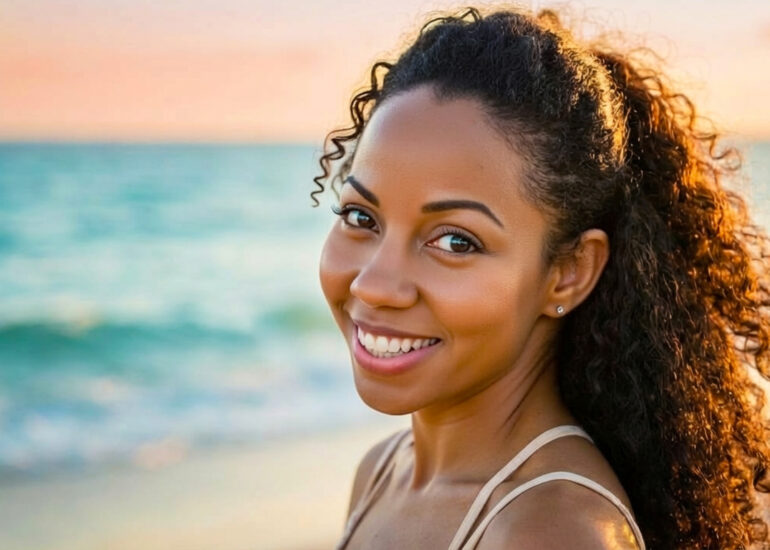 photo of Sashani Nichole on the beach